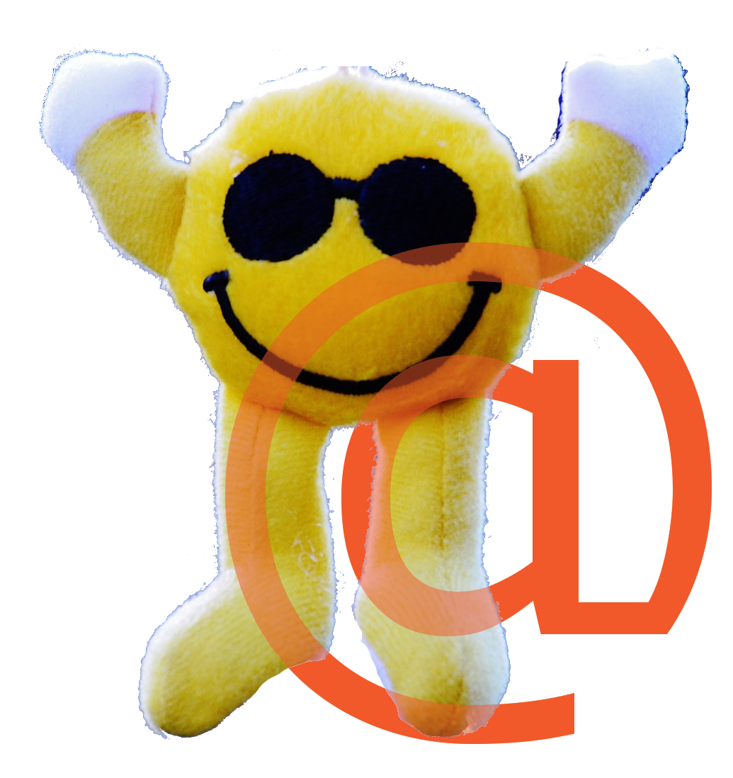 smiley with email symbol